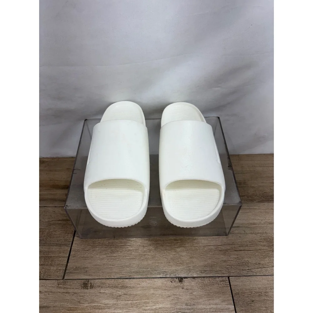 Nike Calm Slide Sail White Men 8 Women 9 Sandals DX4816-100